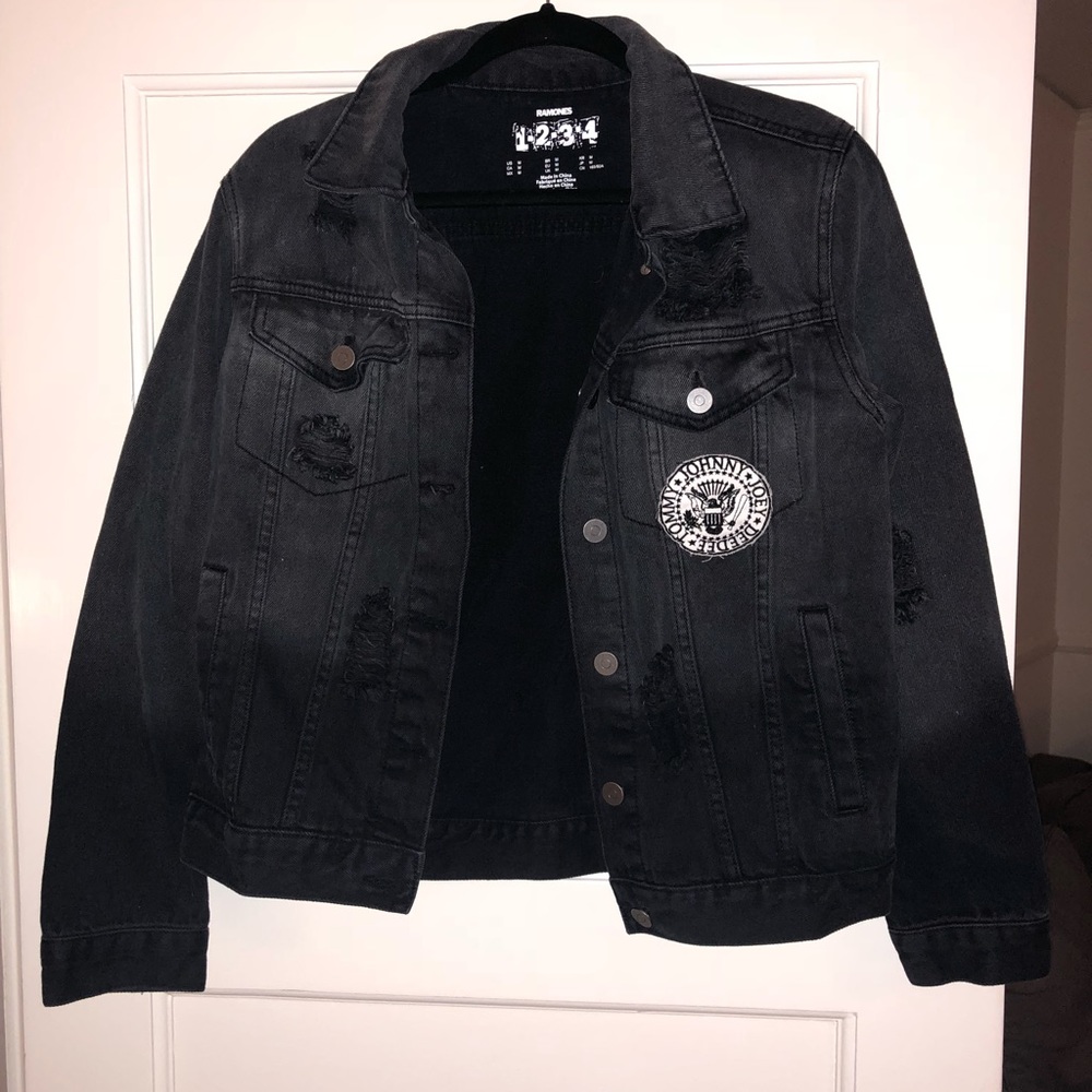 Ramones Forever 21 Distressed Denim Jacket
